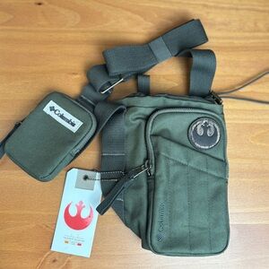 Star Wars X Columbia Endor Issue l Green Water bottle Sling - Crossbody Bag